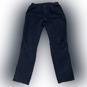 Steven Alan The Fund Corduroy Pants Mens Medium Navy Blue Drawstrings USA Made